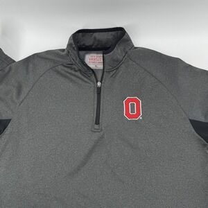 Ohio State Buckeyes Shirt Pullover Quarter Zip Mens XL NCAA Football Varsity